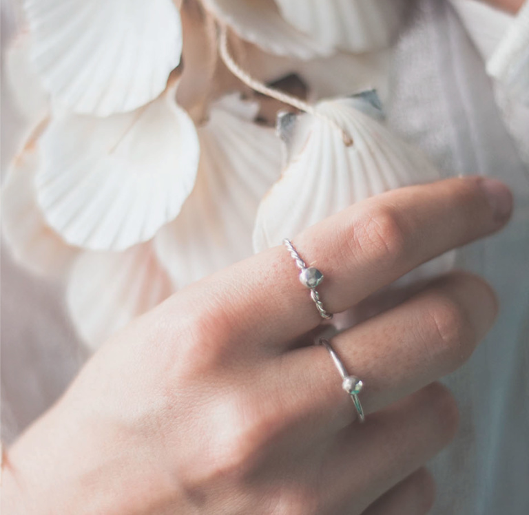 Bague Pépite Quartz rose : Les plus belles bagues pour femme et les