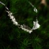 Collier feuilles en argent recyclé. Bijou fait main nature